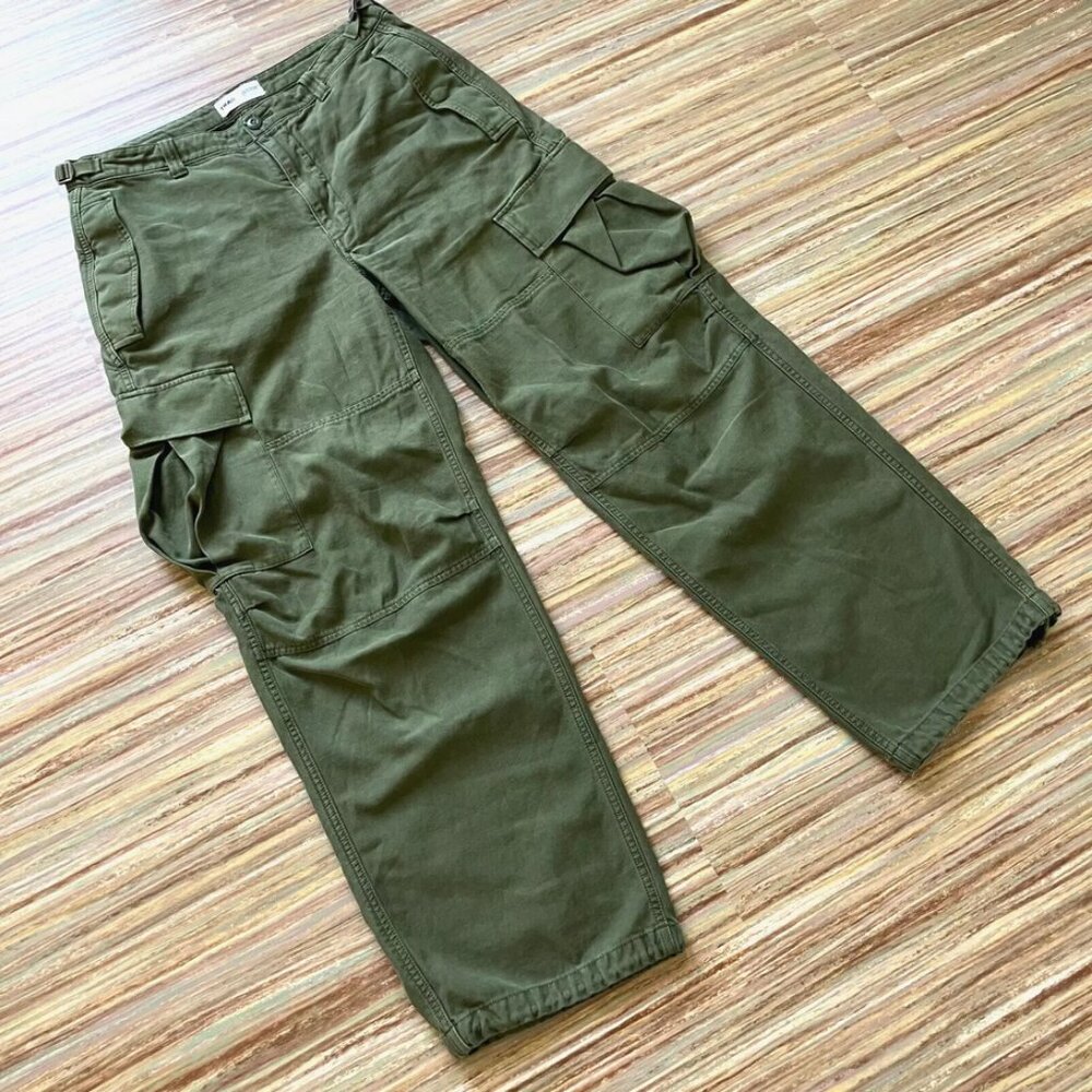 TNA Olive Wide Leg Pants